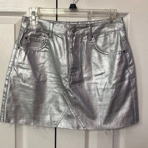 Topshop Moto Silver Skirt⚡️